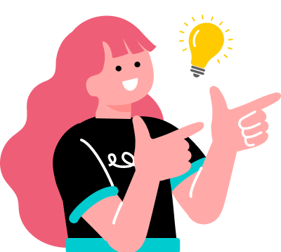 案内する女性のイラスト