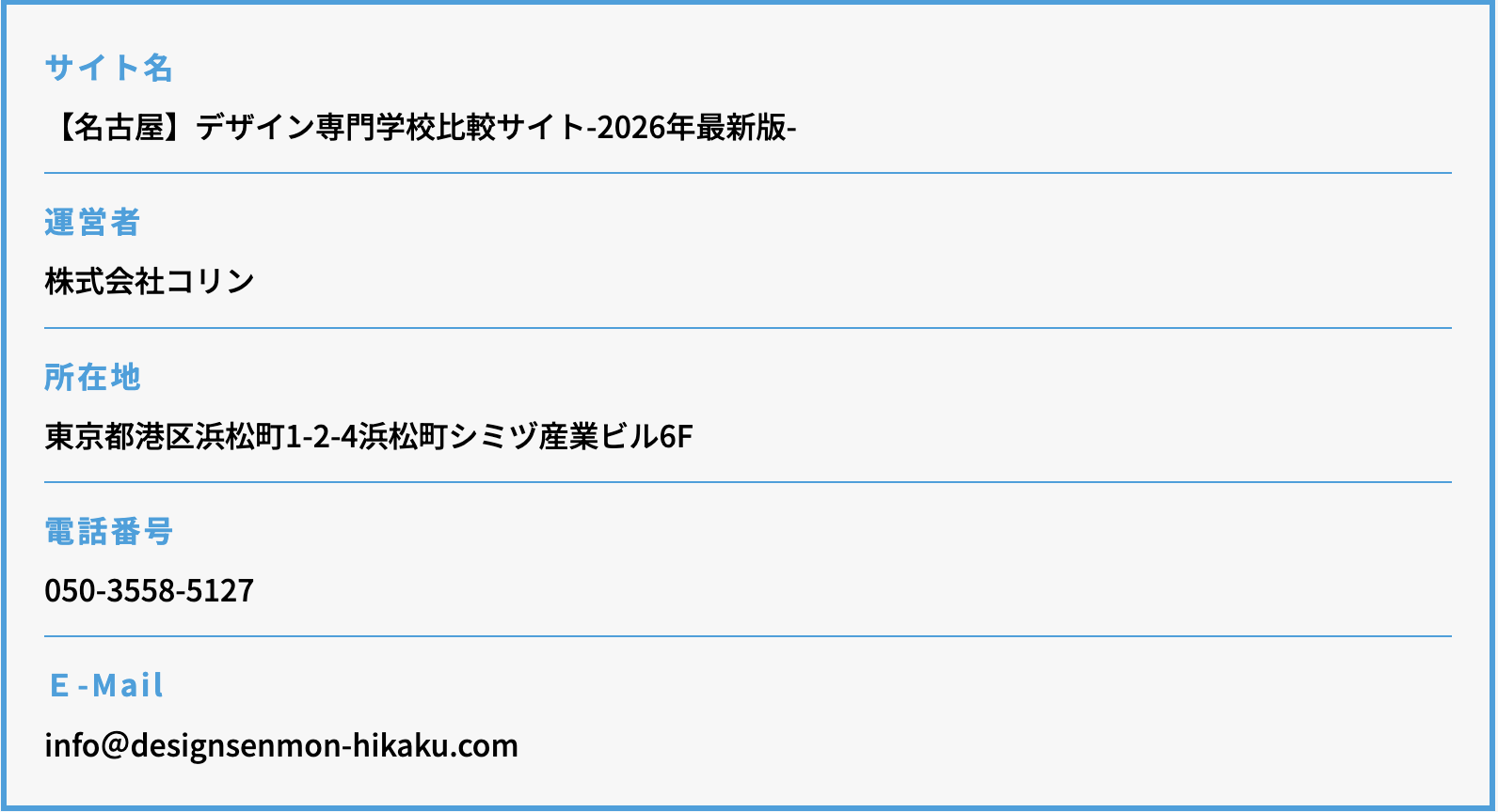 運営者情報